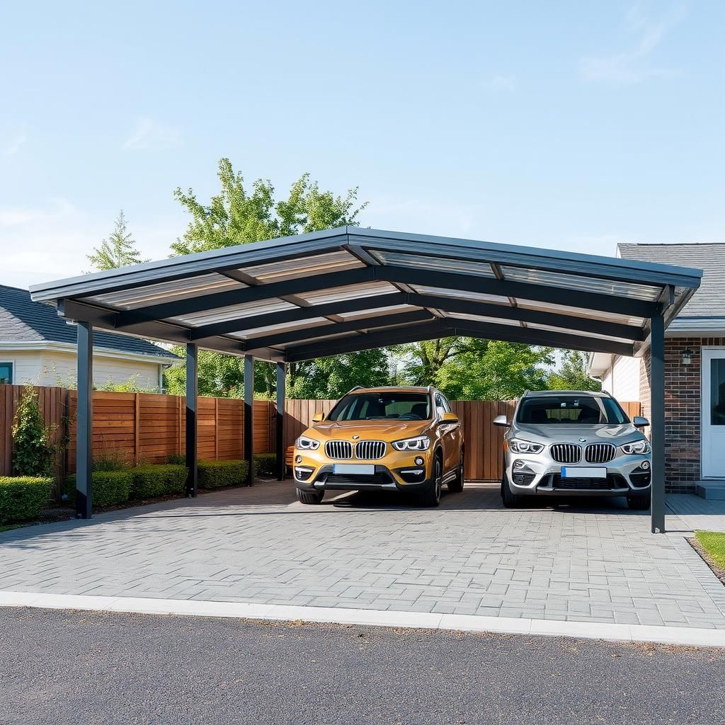 Carport met zonnepanelen