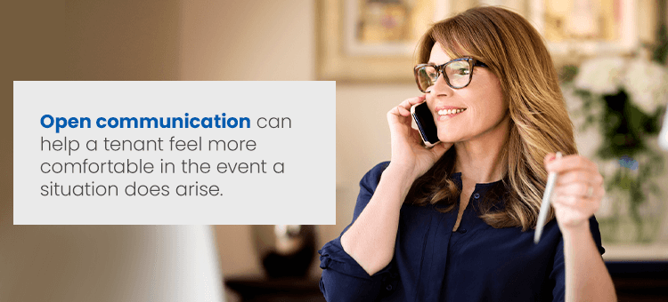 open communication with tenants