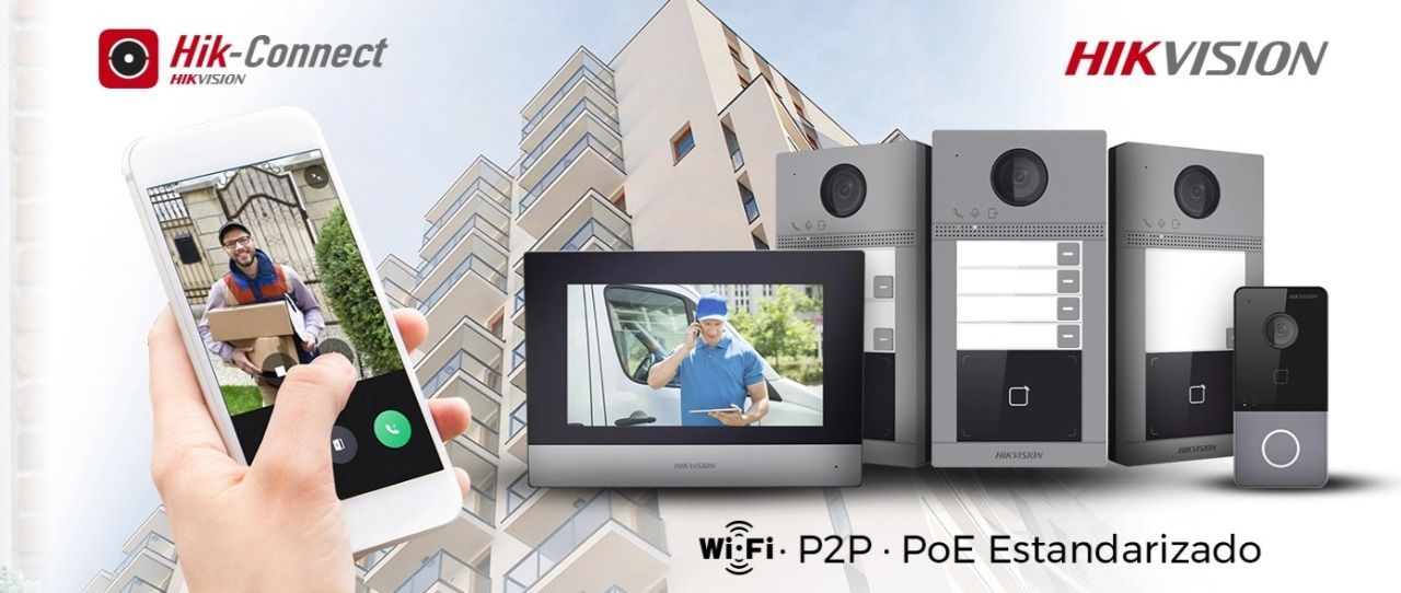 Kit de Videoportero IP WiFi con llamada a App de Smartphone (HikConnect)