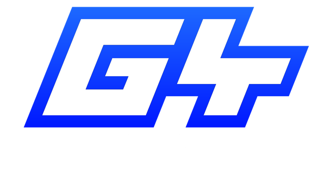 Logo « G4 » stylisé en bleu sur fond blanc