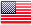 American flag with a gradient of red and blue.