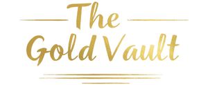 Gold text that reads 