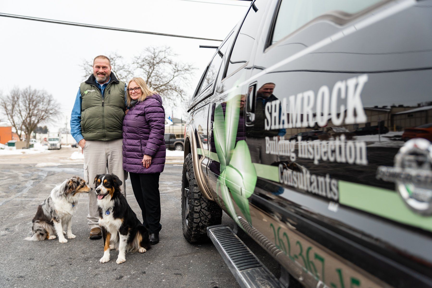 The Shamrock team is here to assist your inspection needs Group photo of the Shamrock team