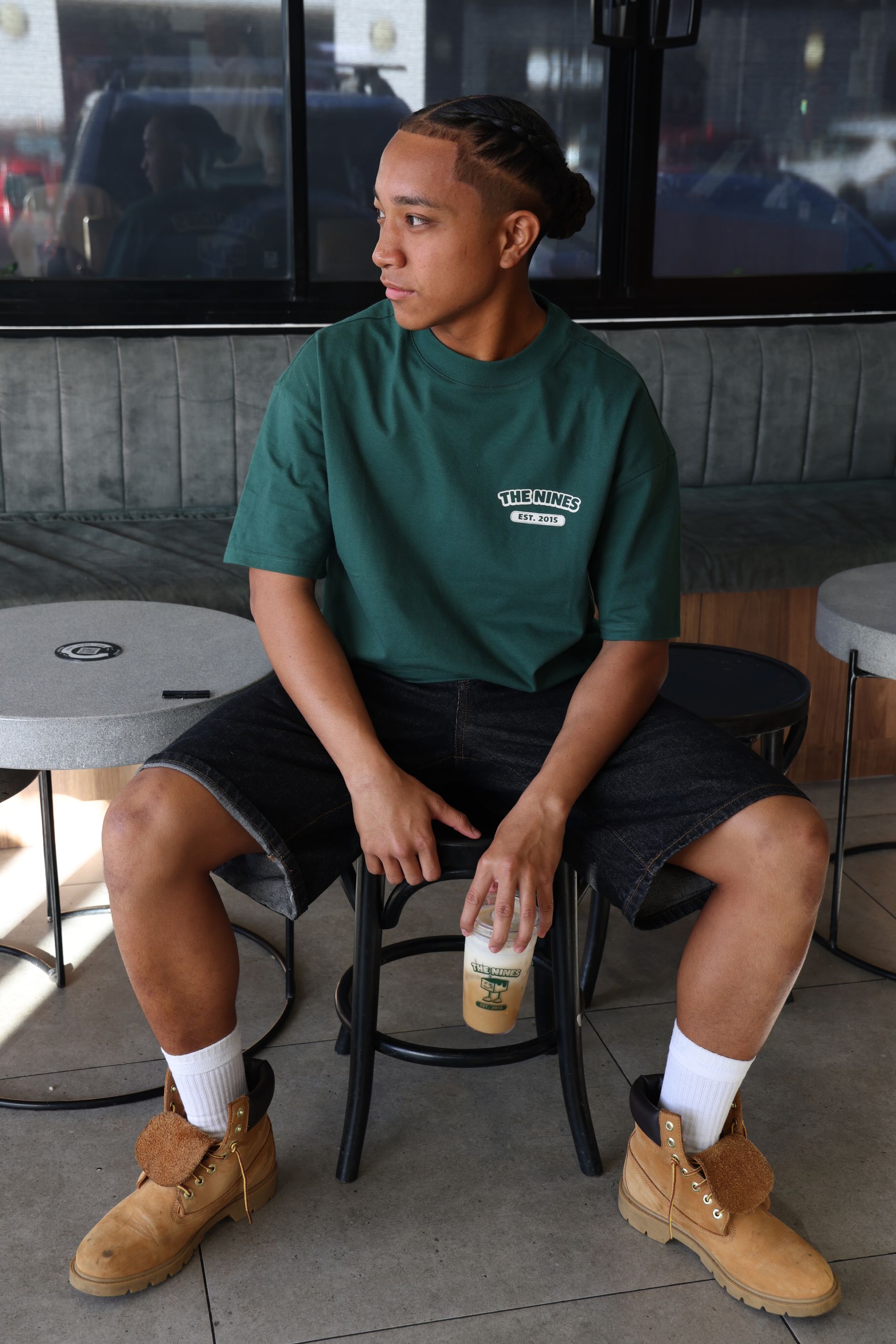 Forest green heavyweight tee from The Nines Emporium
