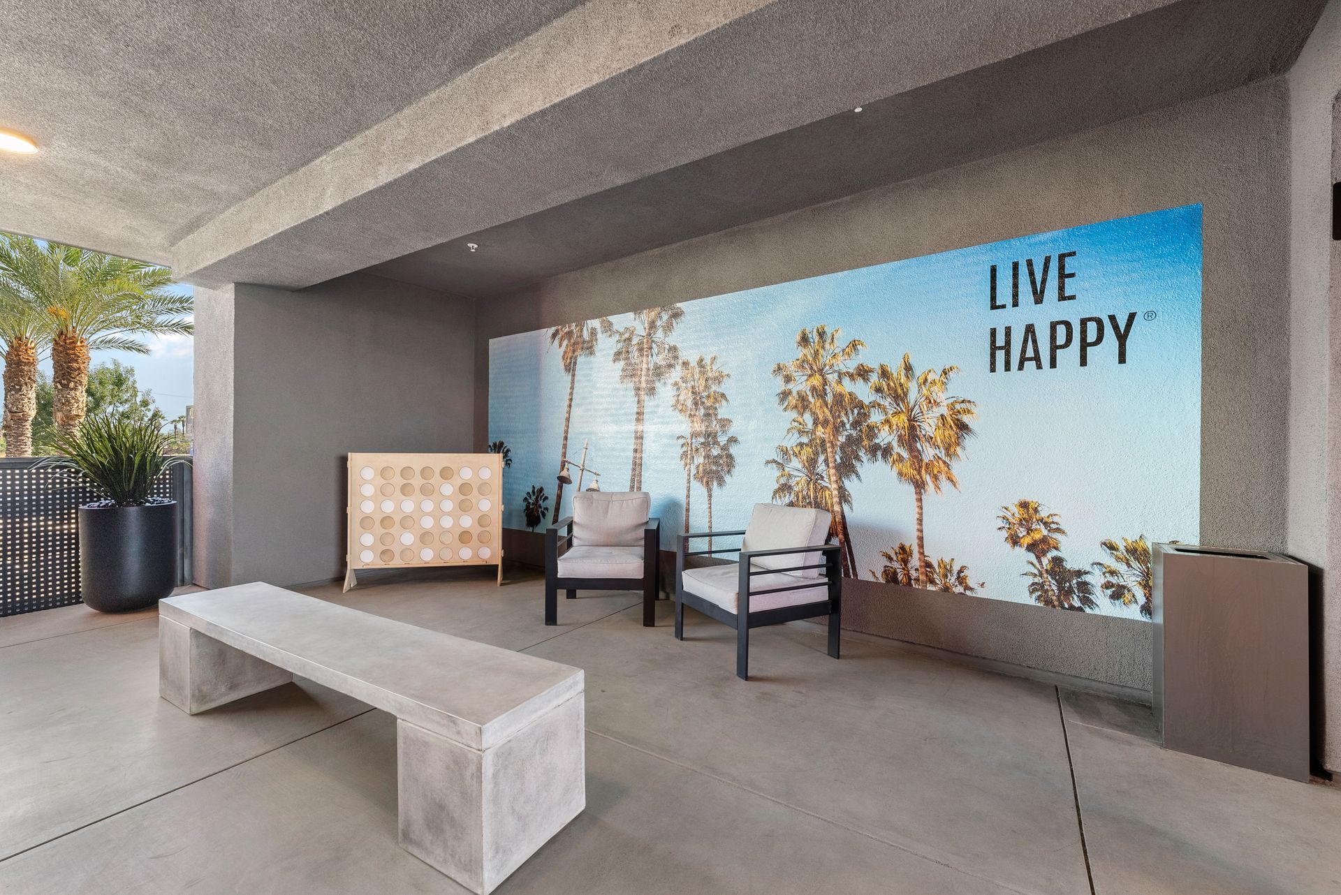 Mural and seating