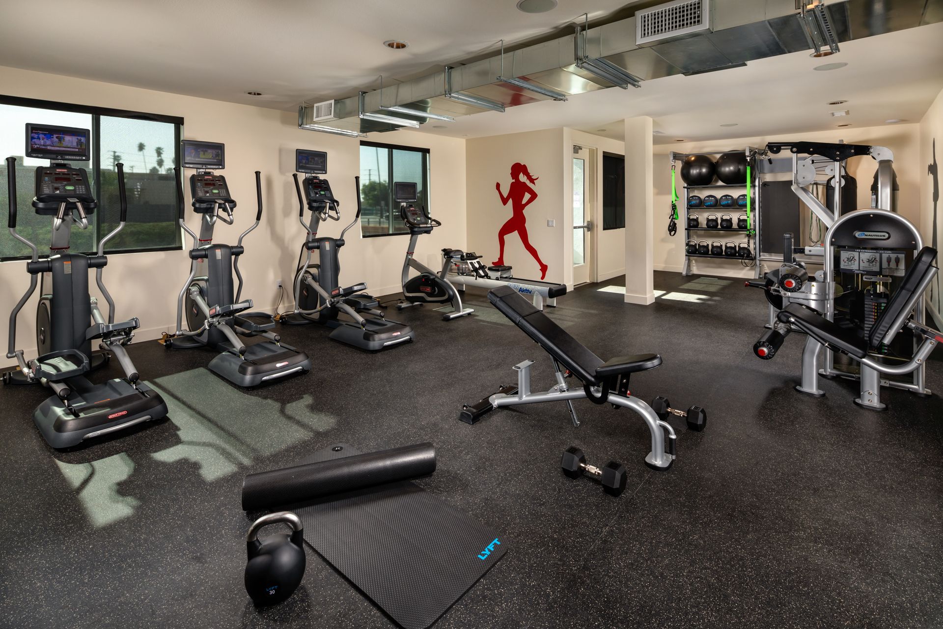 Interior photo of gym