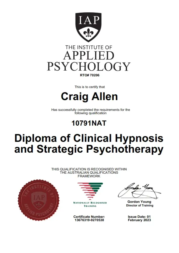 Craig Allen's Certification