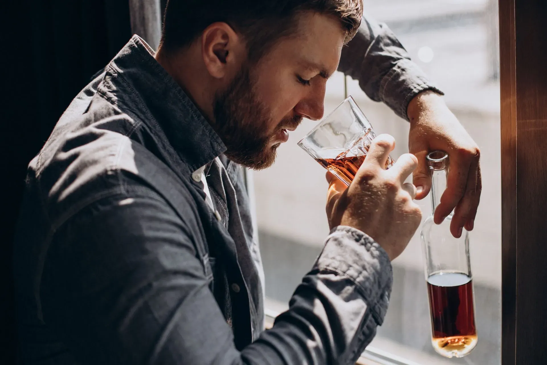 alcoholic man