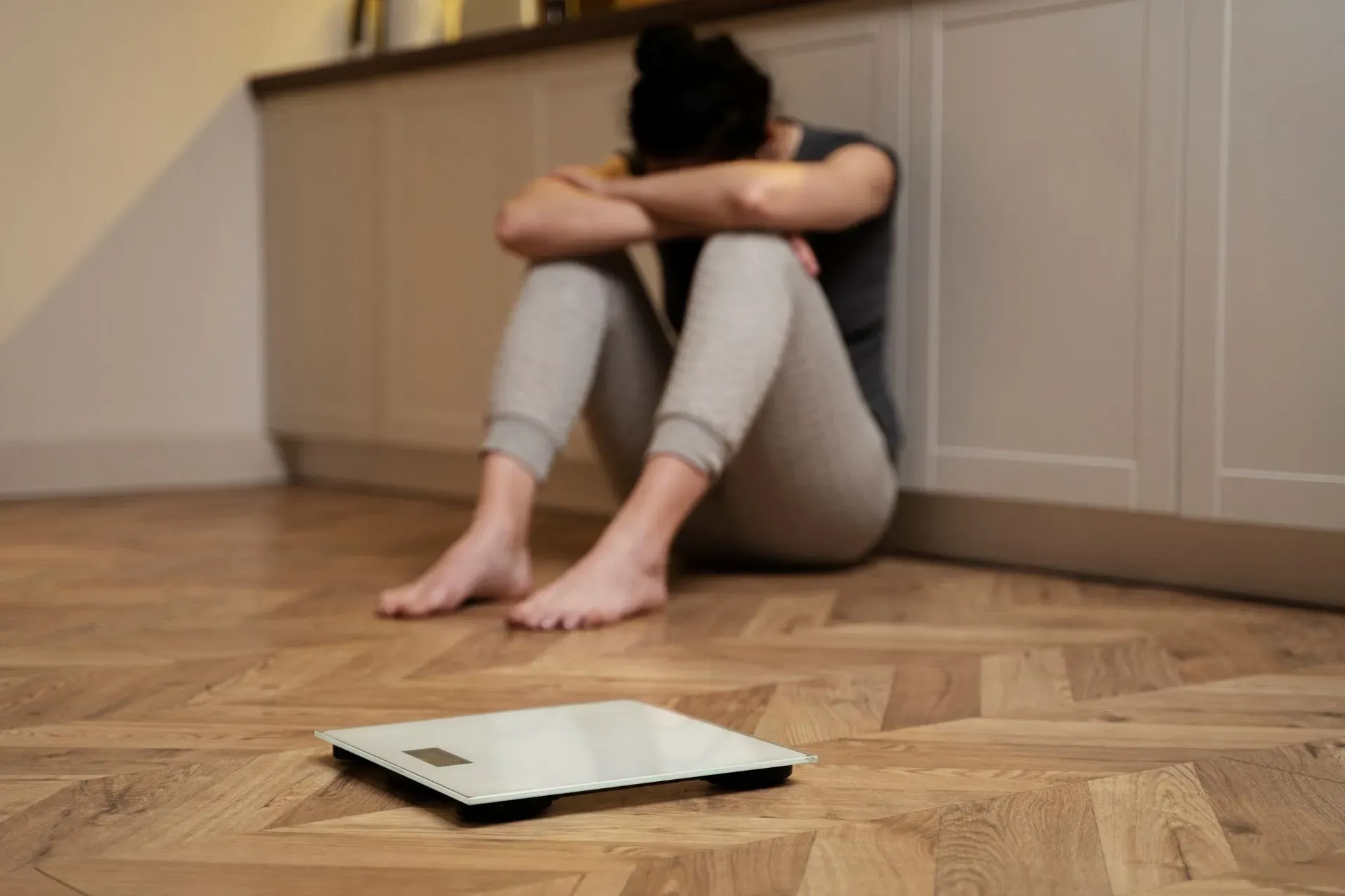 woman distraught about her weight