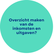 Hier krijg je inzicht in je inkomsten en uitgaven. Zo weet je wat je verdiend en wat je uitgeeft.