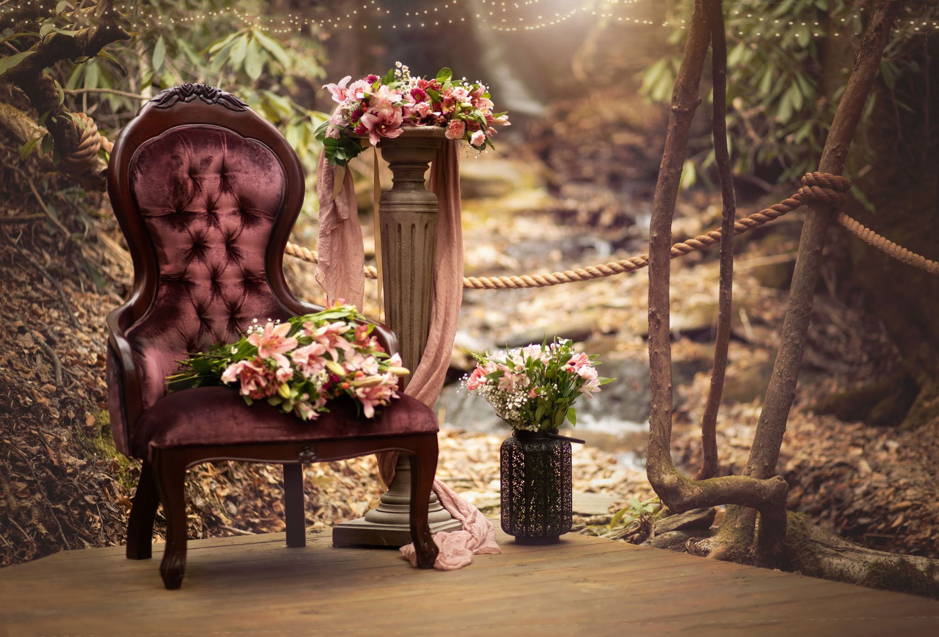 Waterfall Elopement in Brevard, North Carolina at Meraki Escape