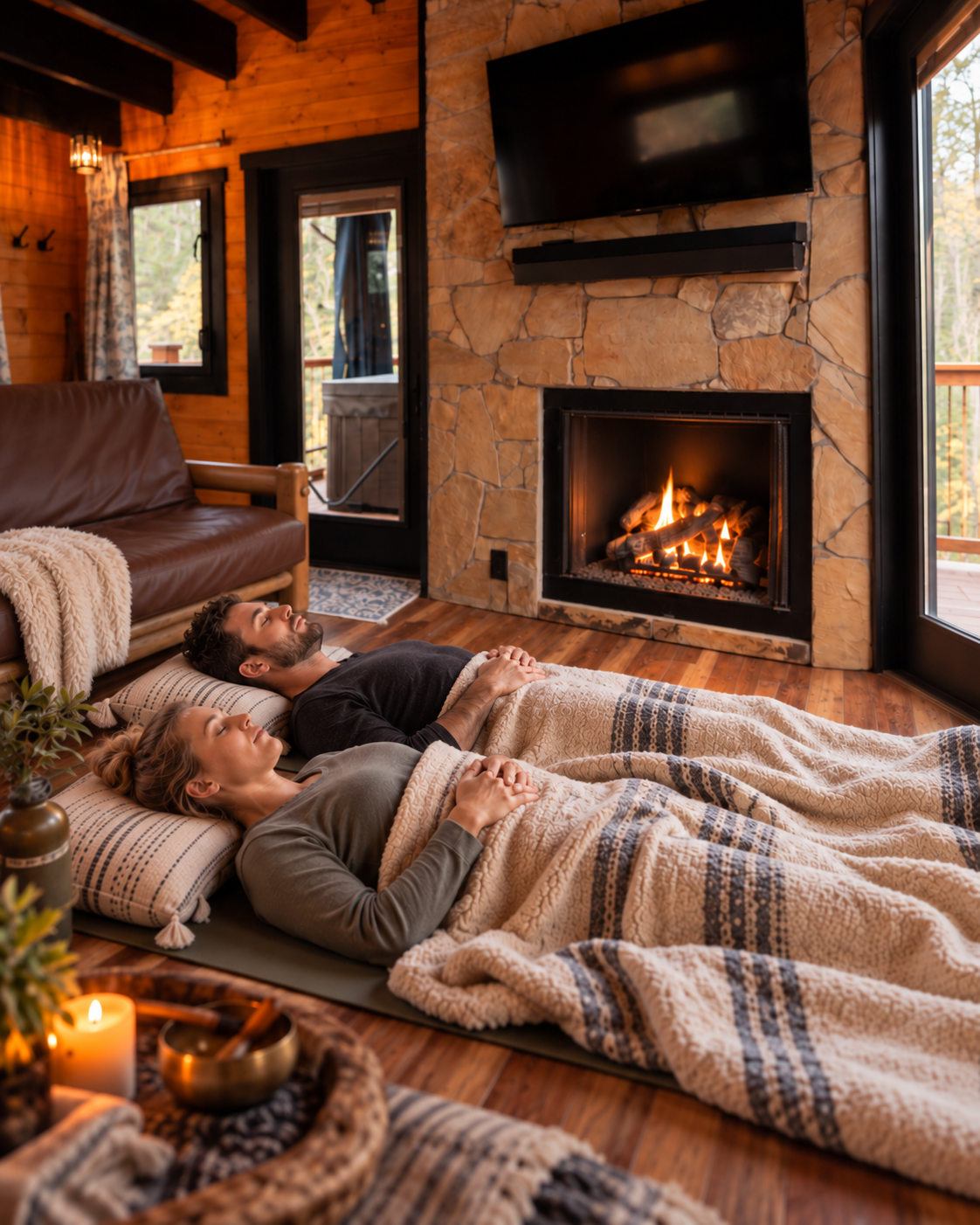 A couple reconnecting