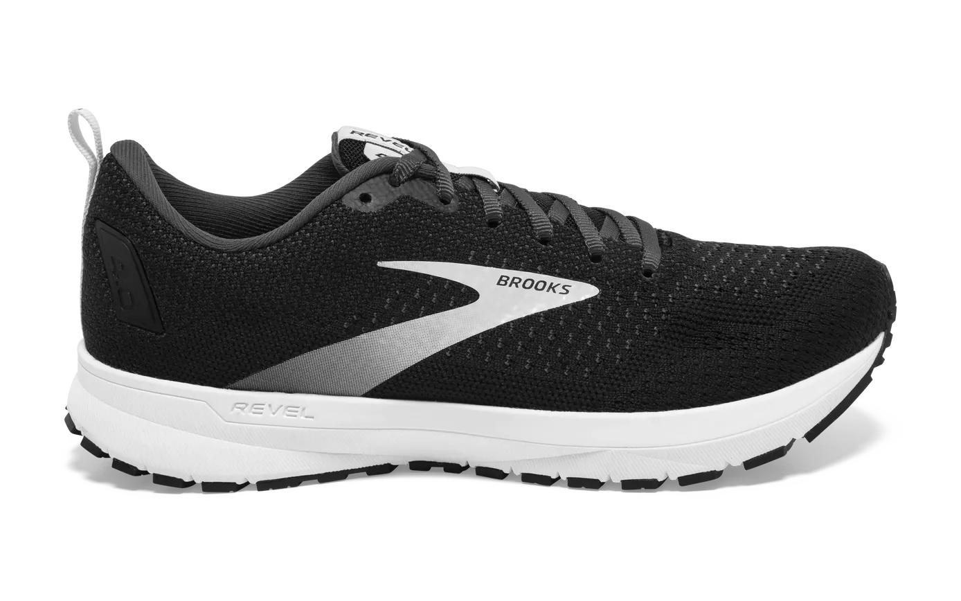 063 - Black/Oyster/Silver Brooks Women's Revel 4
