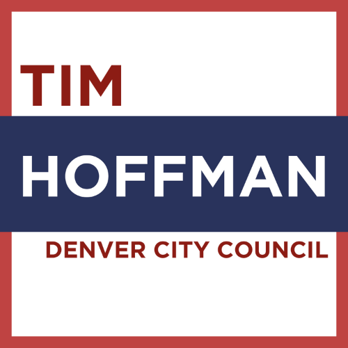The logo for tim hoffman denver city council
