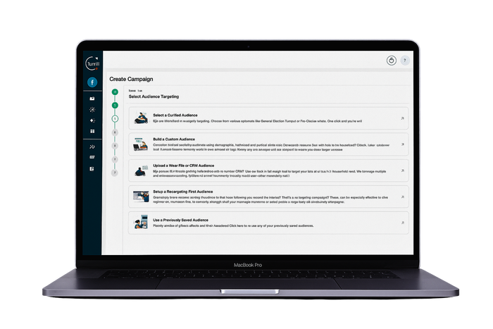 Self-serve programmatic advertising platform dashboard for political campaign management