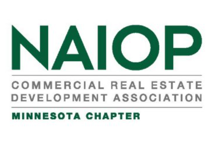 NAIOP Commercial Real Estate Development Association Minnesota Chapter logo in green and gray