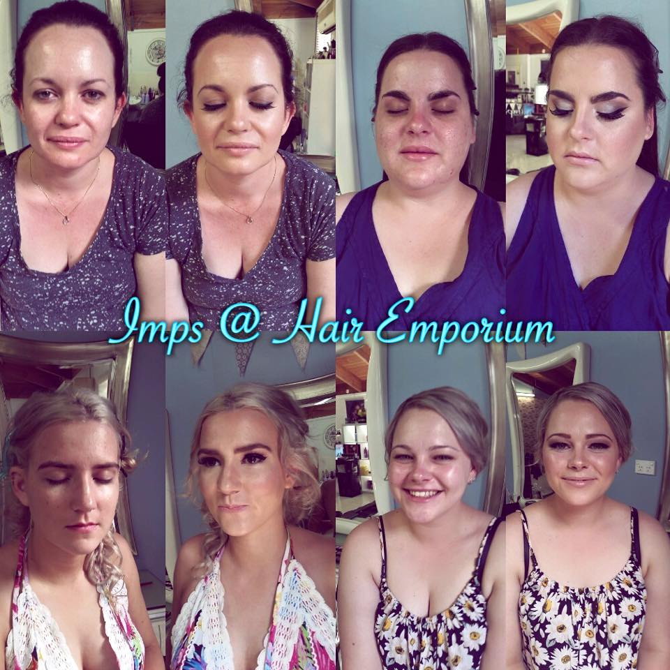 Before & After Make Up Applications — Hairdresser in Emerald, QLD