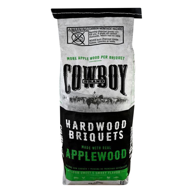 Types of charcoal - Cowboy Apple Hardwood Briquets wood charcoal briquettes
