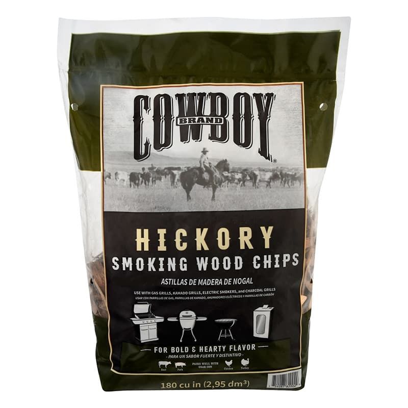 Bag of Cowboy Hickory smoker wood chips