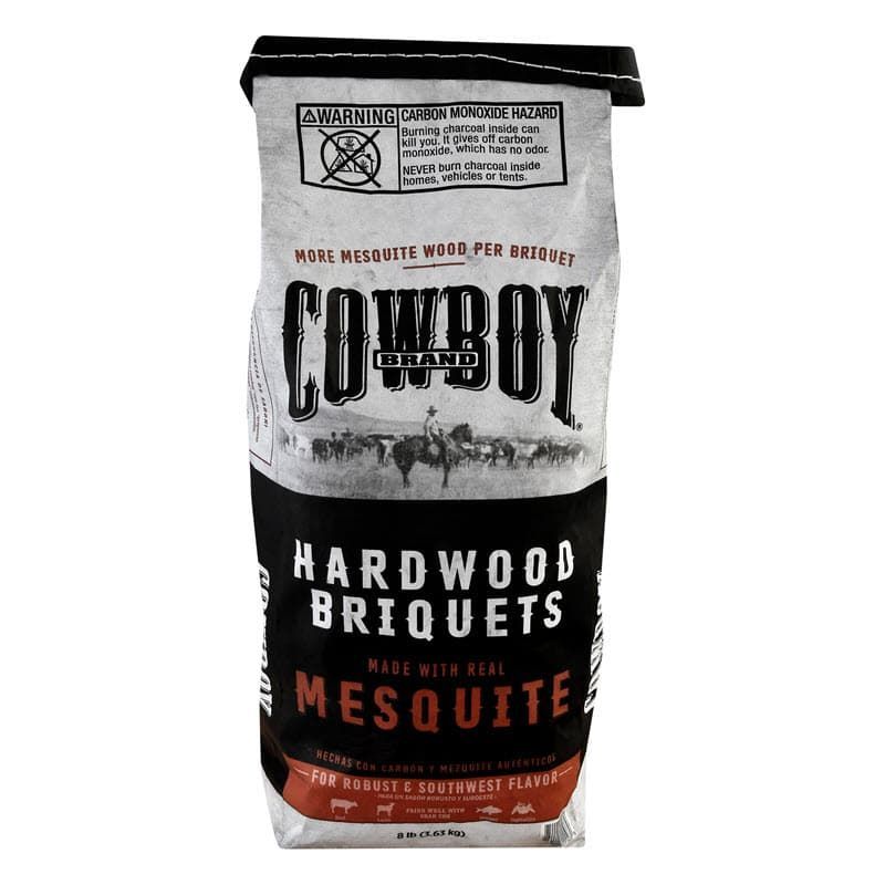 Types of charcoal - Cowboy Mesquite Hardwood Briquets wood charcoal briquettes