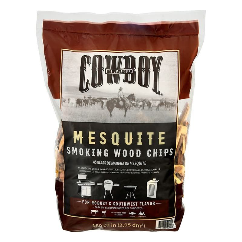 Bag of Cowboy Mesquite smoker wood chips