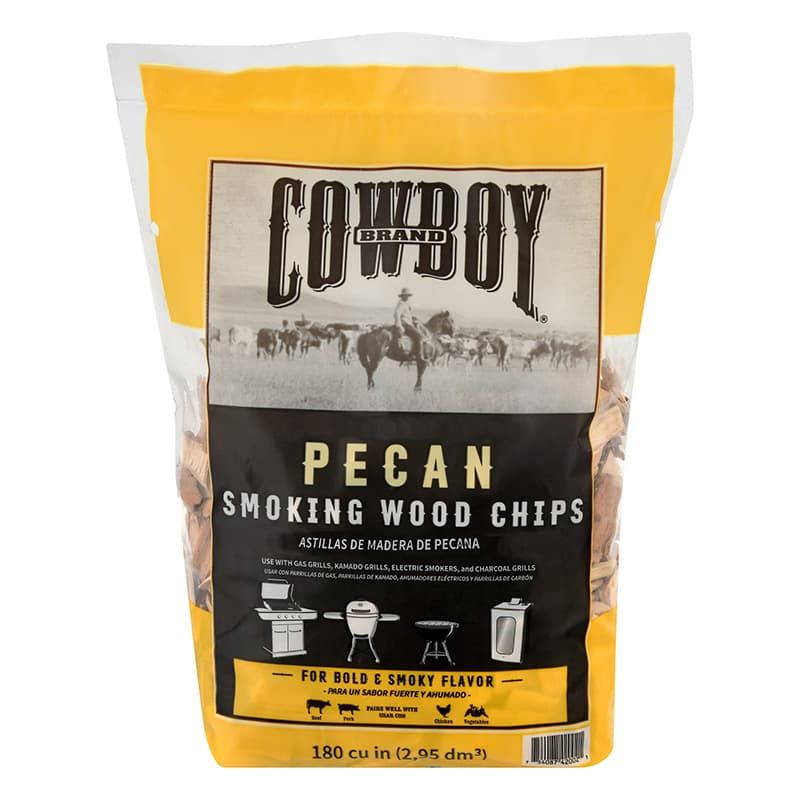 bag of Cowboy Pecan Wood Chips for smoking