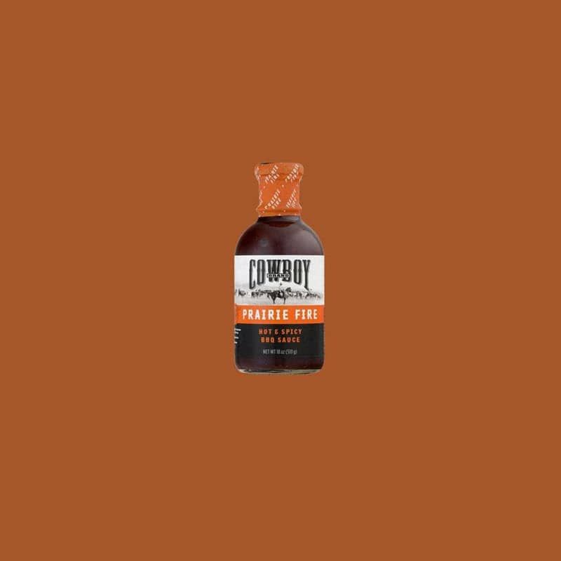 Bottle of Cowboy Prairie Fire BBQ Sauce