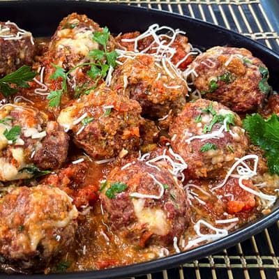 Smoked All Beef Italian Meatballs