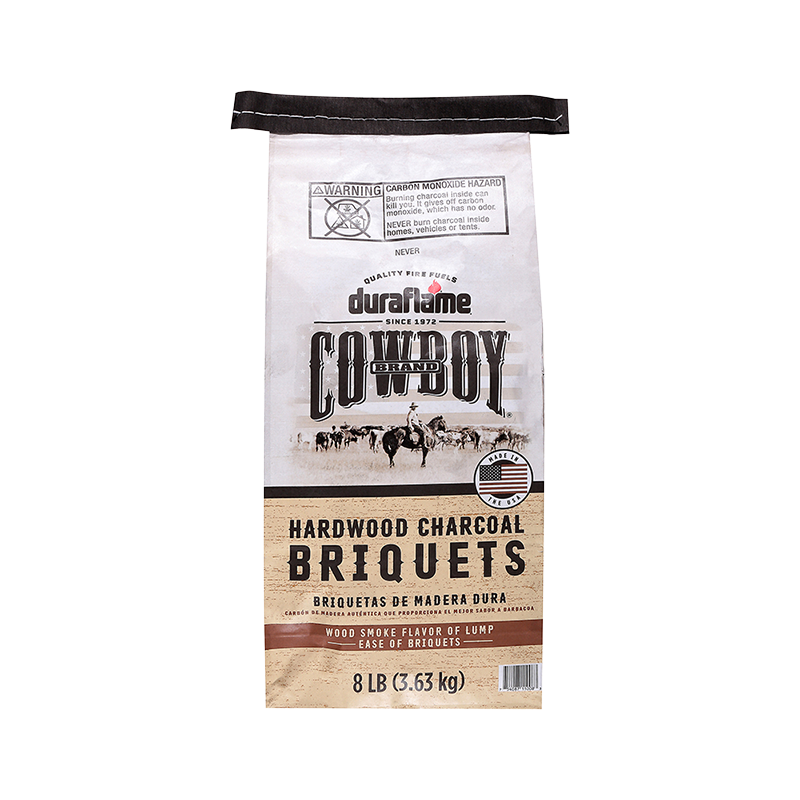 Types of charcoal - Bag of Cowboy Hardwood Briquets wood charcoal briquettes