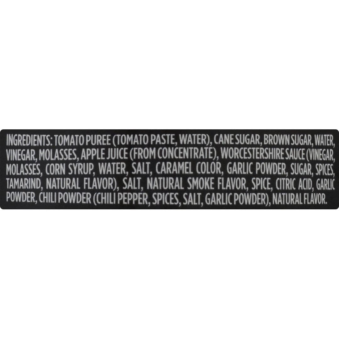 Bottle of Cowboy Prairie Fire BBQ Sauce Ingredients
