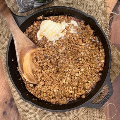 Cowboy's Smoky Grilled Apple Crisp
