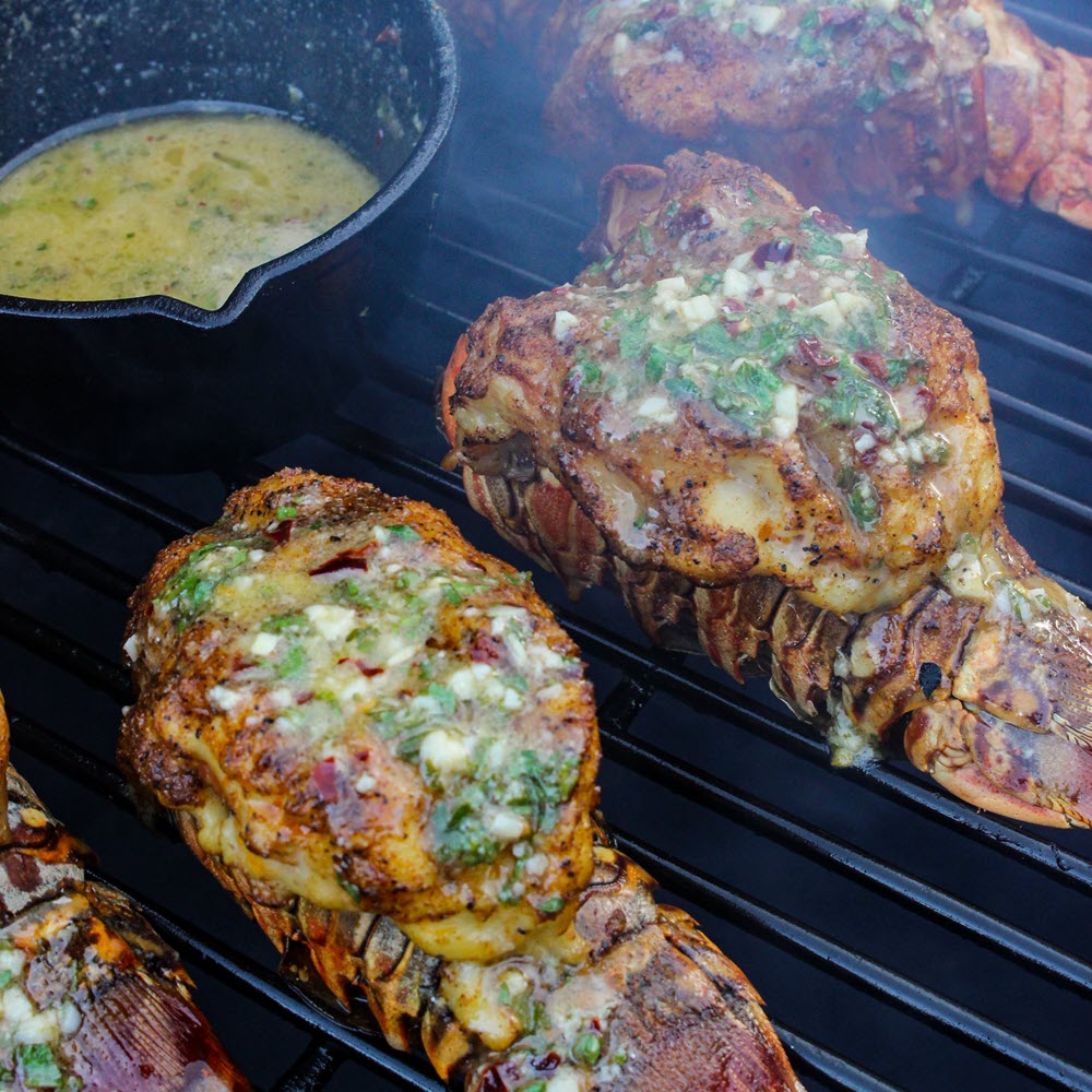 Smoked Lobster Tails & Parmesan Butter Recipe Cowboy Charcoal