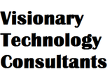 Black text reading “Visionary Technology Consultants” on a white background