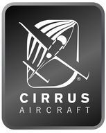 Cirrus Aircraft logo in white on a dark gray square with rounded corners
