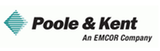 Poole & Kent logo with teal diamond icon and black company name, “An EMCOR Company” tagline