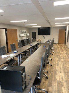 Long Table With Computer - Jackson, MS - Promodular LLC