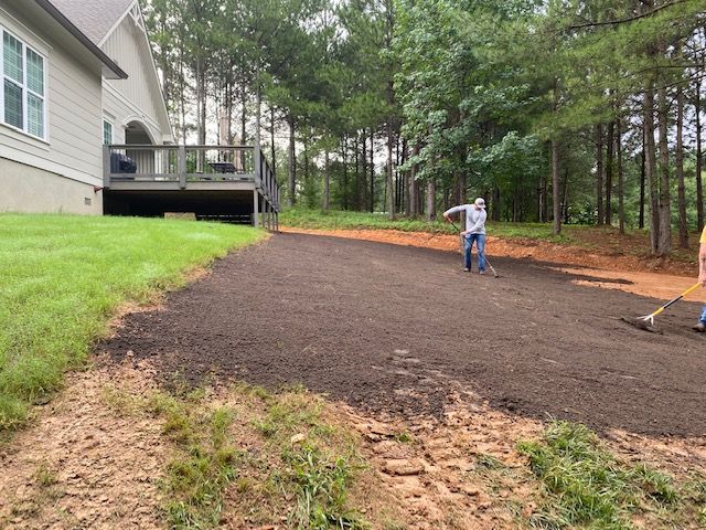 House Backyard View At Front — Loganville, GA — Georgia's Best Clearing & Grading