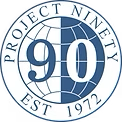 Project Ninety logo: globe with 