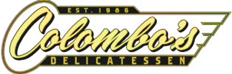Colombo's Delicatessen logo with stylized gold lettering and 