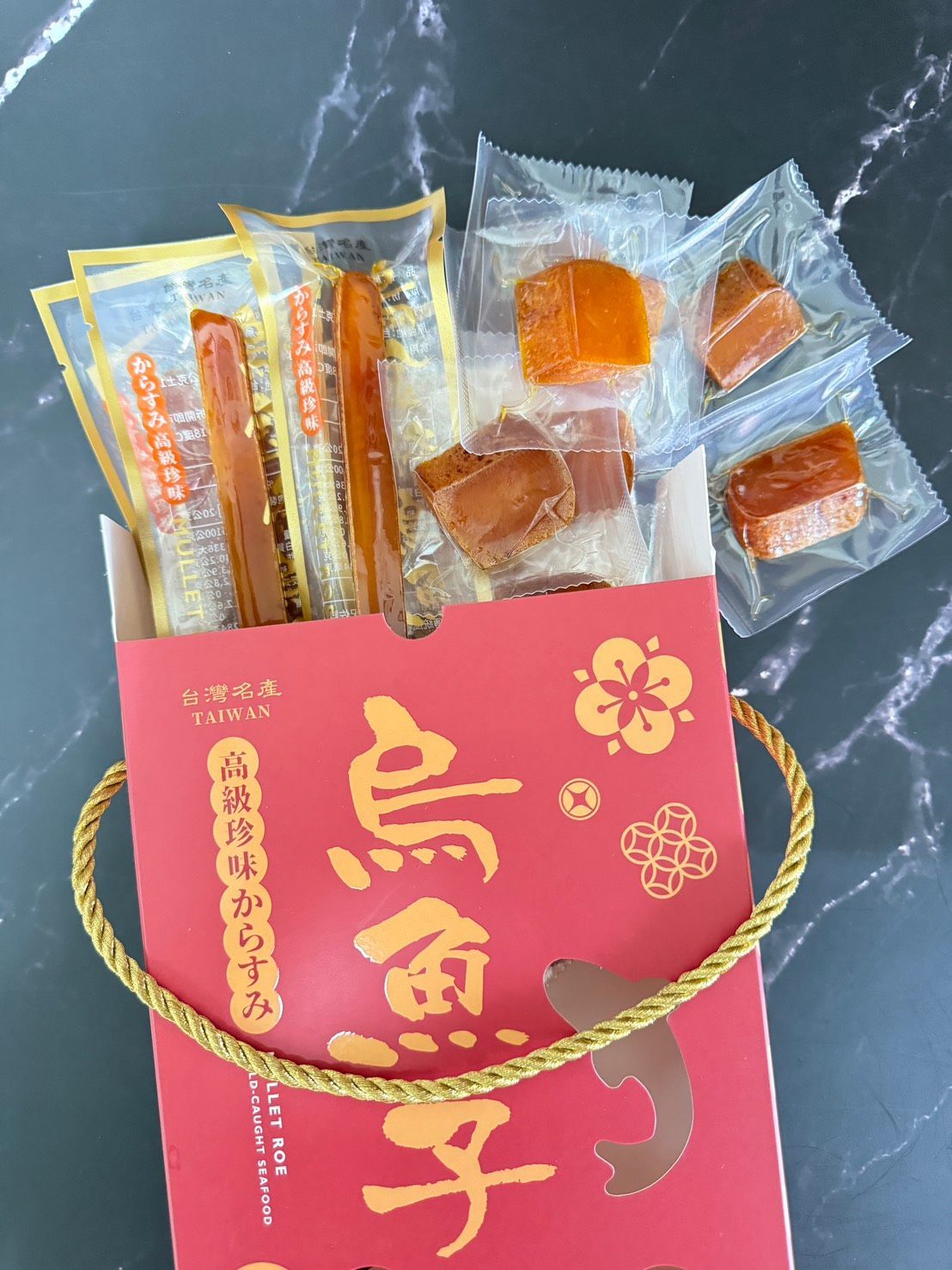 烏魚子兩吃禮盒(烏金條+一口吃)