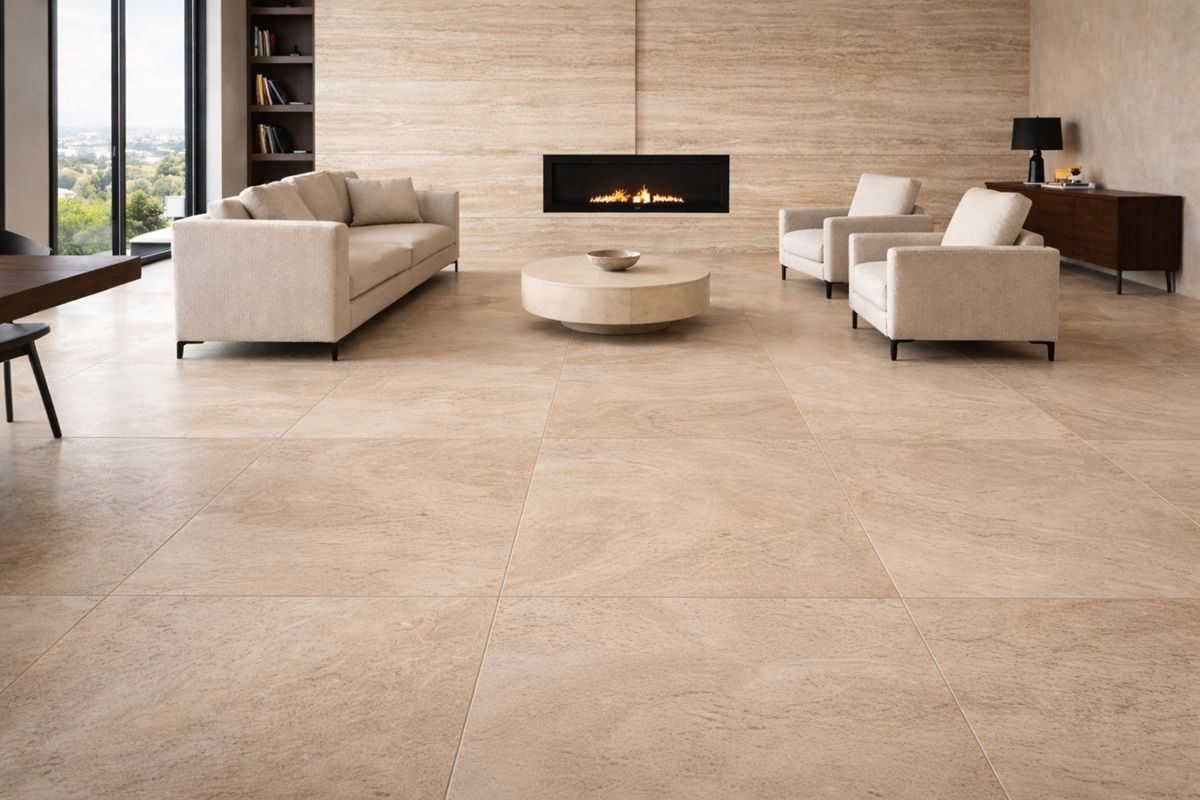 120 x 120 Piccoli Spessori Travertino