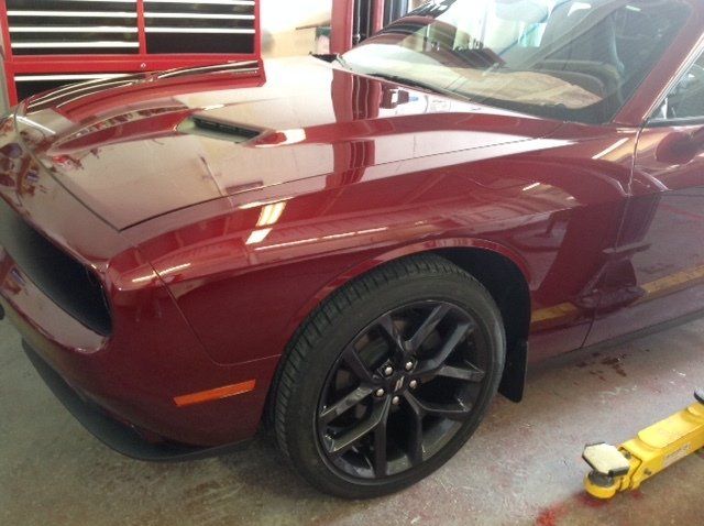 damaged car after restoration