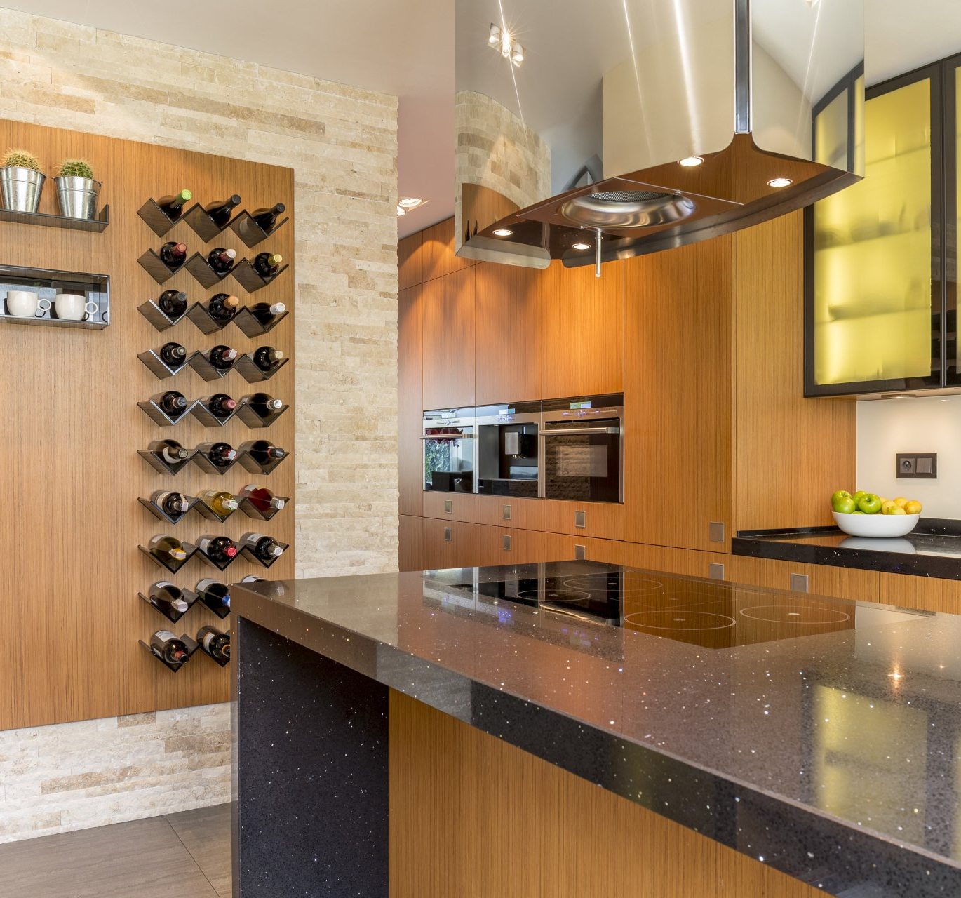wine rack & countertop