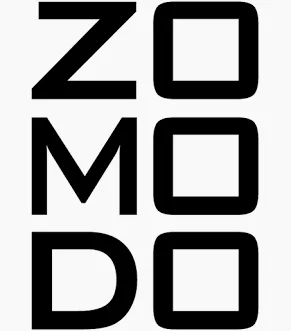 Black “ZOMO” text logo in a stacked layout on a white background