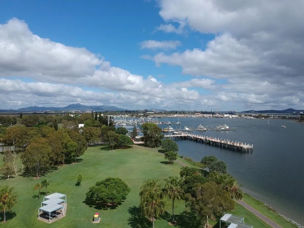 Wide View of Port and Blue Sky in the Background — Mike Barlow Earthmoving Pty Ltd in Gladstone, QLD