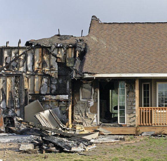 Fire Damaged House — Fishersville, VA — Arcam Construction Inc Fire Damaged House — Fishersville, VA — Arcam Construction Inc