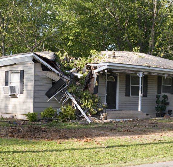 Storm Damaged House — Fishersville, VA — Arcam Construction Inc Storm Damaged House — Fishersville, VA — Arcam Construction Inc