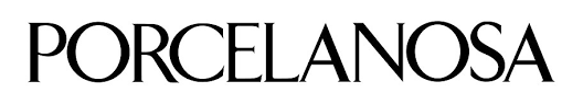 The word porcelanosa is written in black on a white background.