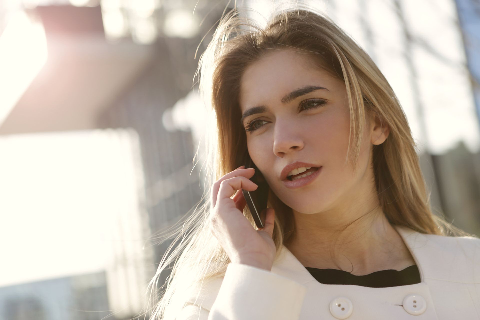 woman placing order by phone