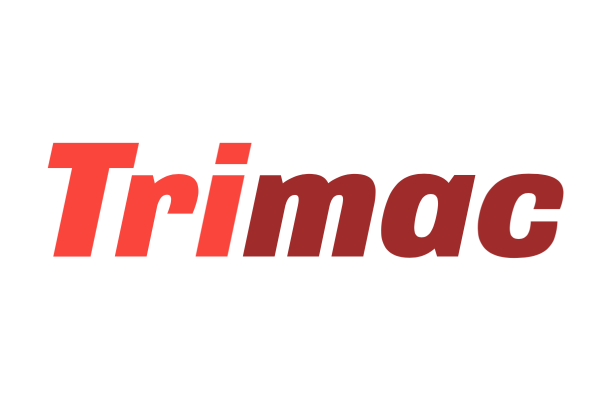 The trimac logo is red and white on a white background.